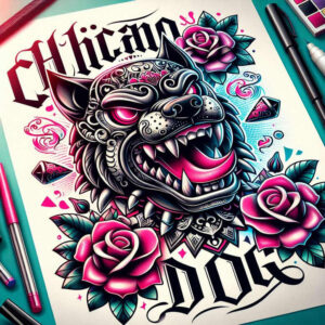 symbolic-guardian-dog-realism-high-definition-for-sternum – tattoo design ideas free ai generated – Gallery: foo-dog-inkby-ai