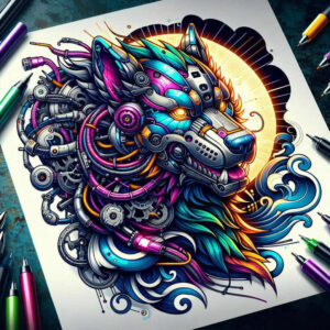 legendary-protector-realism-light-play-for-sternum – tattoo design ideas free ai generated – Gallery: foo-dog-inkby-ai