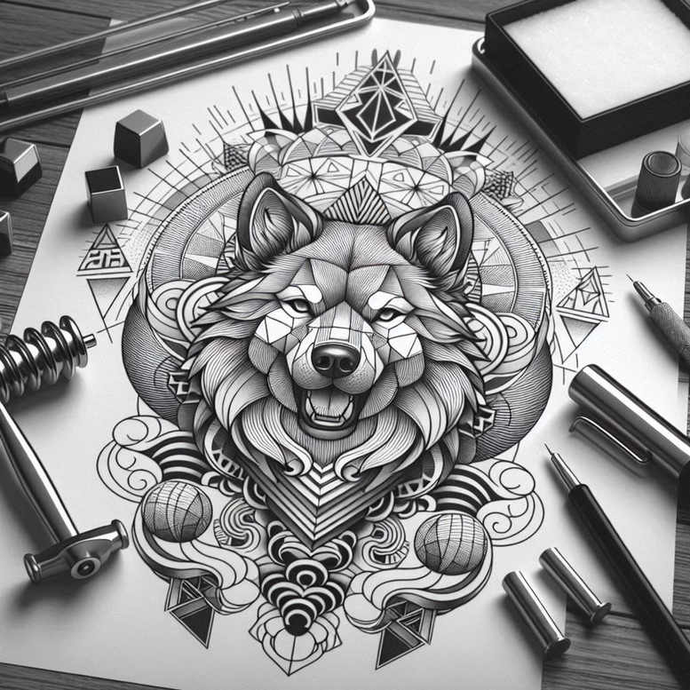 foo-dog-with-fire-neotraditional-decorative-flourishes-for-behind-ear – tattoo design ideas free ai generated – Gallery: foo-dog-inkby-ai