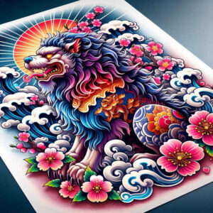 stone-lion-dog-realism-refined-contrast-for-fingers – tattoo design ideas free ai generated – Gallery: foo-dog-inkby-ai