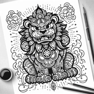 mystical-foo-dog-realism-soft-highlights-for-lower-chest – tattoo design ideas free ai generated – Gallery: foo-dog-inkby-ai