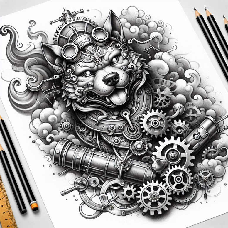 legendary-protector-realism-realistic-perspective-for-knee – tattoo design ideas free ai generated – Gallery: foo-dog-inkby-ai