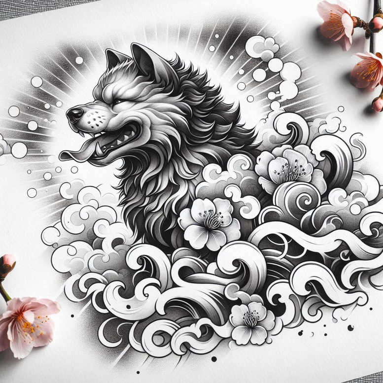 mystical-foo-dog-realism-smooth-gradients-for-shoulder-blade – tattoo design ideas free ai generated – Gallery: foo-dog-inkby-ai