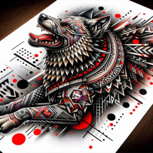 stone-foo-dog-neotraditional-clean-fill-for-side – tattoo design ideas free ai generated – Gallery: foo-dog-inkby-ai