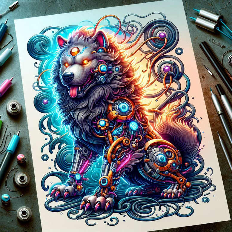 foo-dog tattoo design ideas intricate ancient for fingers