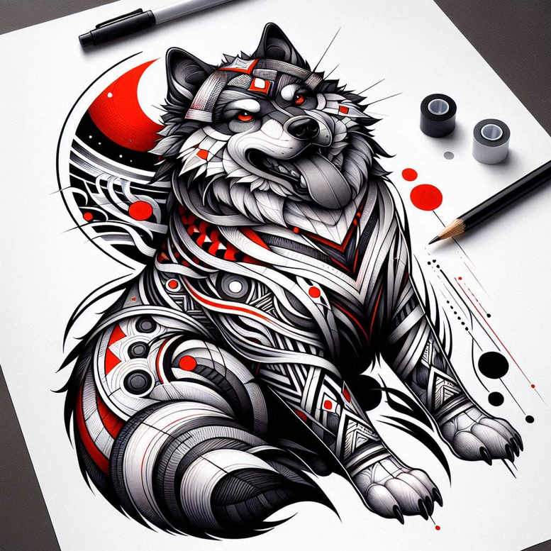 foo-dog tattoo design ideas Realism realistic dimension fierce guardian meaning perseverance