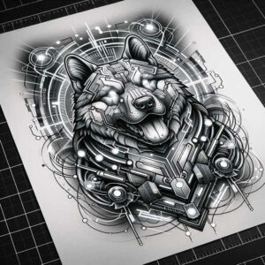 foo-dog tattoo design ideas textural detail intricate detail symbol of endurance