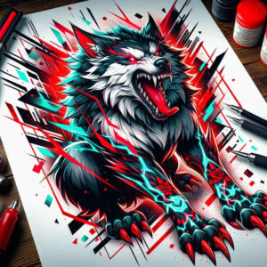 foo-dog tattoo design ideas rich blacks ornate for upper arm