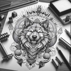 foo-dog tattoo design ideas bold texture protective strength and power
