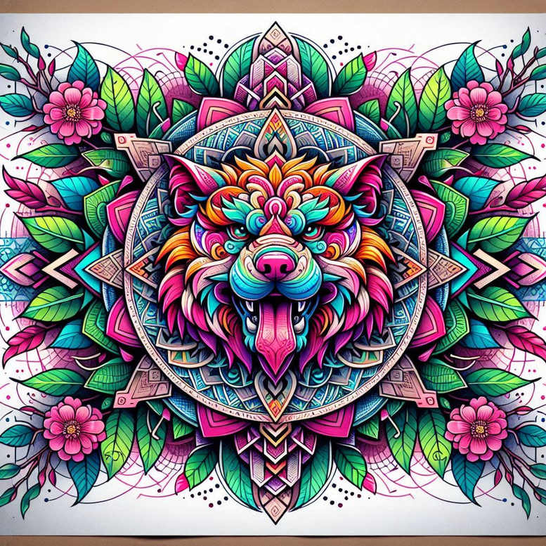 legendary-guardian-for-men-neotraditional-intricate-shading-for-temple – tattoo design ideas free ai generated – Gallery: foo-dog-inkby-ai
