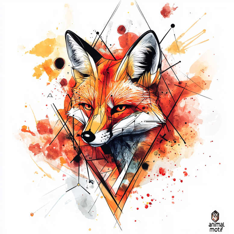 fox-with-frill-neotraditional-structured-design-for-knee – tattoo design ideas free ai generated – Gallery: foxes-inkby-ai