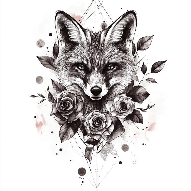 artistic-fox-neotraditional-bold-highlights-for-ankle – tattoo design ideas free ai generated – Gallery: foxes-inkby-ai