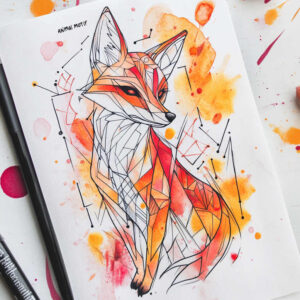 mystical-fox-neotraditional-accent-shading-for-stomach – tattoo design ideas free ai generated – Gallery: foxes-inkby-ai