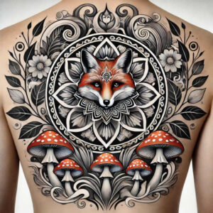 fox-symbol-realism-surface-complexity-for-upper-thigh – tattoo design ideas free ai generated – Gallery: foxes-inkby-ai