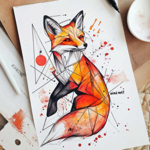 cunning-fox-surrealism-ethereal-for-spine – tattoo design ideas free ai generated – Gallery: foxes-inkby-ai