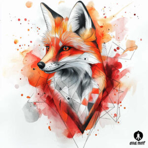 foxes tattoo design ideas abstract mystical for side torso