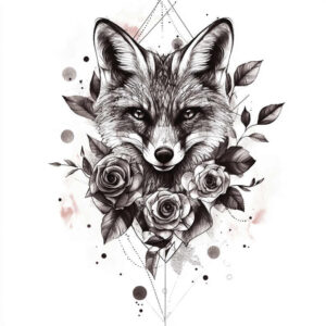 foxes tattoo design ideas color richness sharp features for upper arm