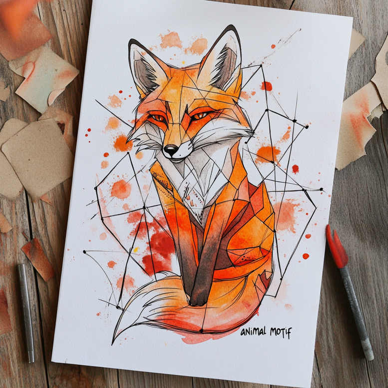 foxes tattoo design ideas textured soft shading stands for resilience