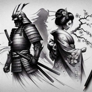 japanese-culture-tattoo-realism-skin-realism-for-fingers – tattoo design ideas free ai generated – Gallery: geisha-and-samurai-inkby-ai