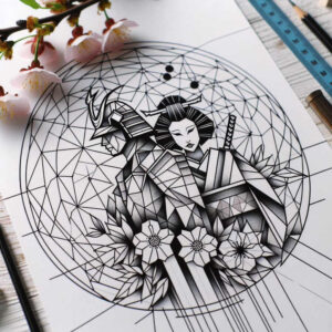 for-women-surrealism-imperfect-symmetry-for-side-torso – tattoo design ideas free ai generated – Gallery: geisha-and-samurai-inkby-ai