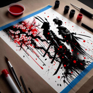 martial-symbolism-tattoo-neotraditional-vivid-detail-for-biceps – tattoo design ideas free ai generated – Gallery: geisha-and-samurai-inkby-ai