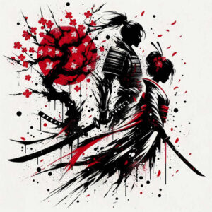 samurai-mask-tattoo-neotraditional-bold-texture-for-shin – tattoo design ideas free ai generated – Gallery: geisha-and-samurai-inkby-ai