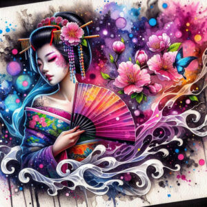 delicate-geisha – tattoo design ideas free ai generated – realism-soft-highlights – for-ribs – Gallery: geisha-inkby-ai