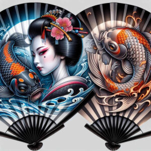 geisha-tattoo-design – tattoo design ideas free ai generated – realism-soft-focus – for-wrist-side – Gallery: geisha-inkby-ai