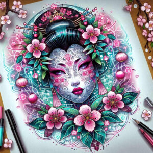 geisha tattoo design ideas Realism emotional realism cultural represents courage