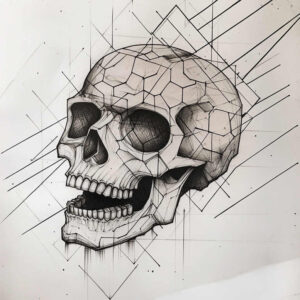 angular-tattoo – tattoo design ideas free ai generated – elegant – for-full-back – Gallery: geometric-inkby-ai