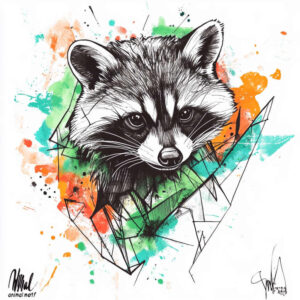 angular-tattoo – tattoo design ideas free ai generated – outline-only – for-upper-arm – Gallery: geometric-inkby-ai