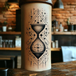 artistic-geometric-tattoo – tattoo design ideas free ai generated – no-excess – for-knee – Gallery: geometric-inkby-ai