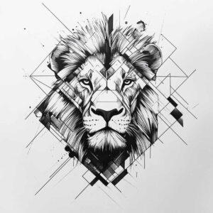 continuous-line-tattoo – tattoo design ideas free ai generated – clear-cut – for-upper-arm – Gallery: geometric-inkby-ai