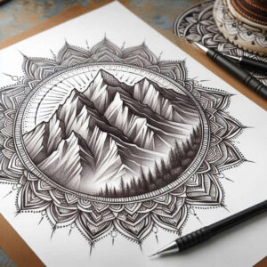 dynamic-geometric-tattoo – tattoo design ideas free ai generated – point-minimal – for-shoulder – Gallery: geometric-inkby-ai