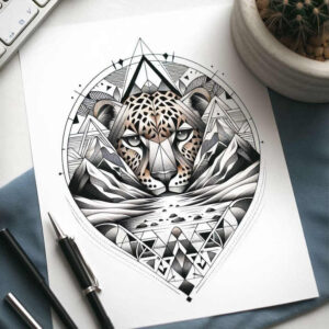 geometric-design-tattoo – tattoo design ideas free ai generated – clear-cut – for-fingers – Gallery: geometric-inkby-ai