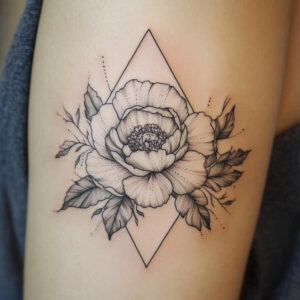 geometric-design-tattoo – tattoo design ideas free ai generated – gentle-angle – for-side-torso – Gallery: geometric-inkby-ai