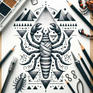 geometric-design-tattoo – tattoo design ideas free ai generated – thin-script – for-stomach – Gallery: geometric-inkby-ai