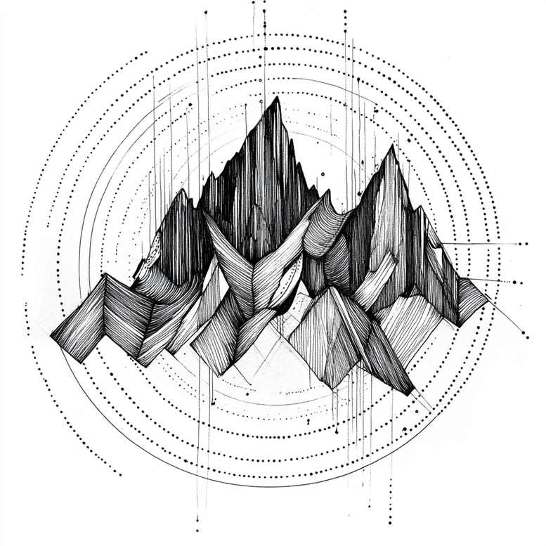 geometric-design-tattoo – tattoo design ideas free ai generated – ultra-thin – for-wrist – Gallery: geometric-inkby-ai