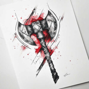 geometric-expression – tattoo design ideas free ai generated – abstract – for-spine – Gallery: geometric-inkby-ai
