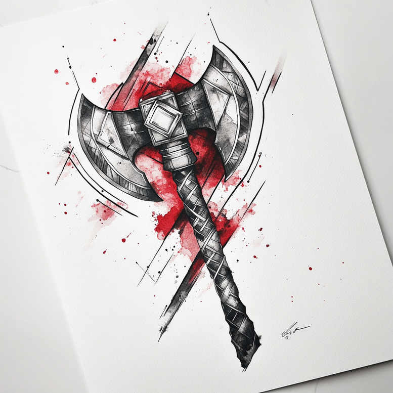geometric-expression – tattoo design ideas free ai generated – abstract – for-spine – Gallery: geometric-inkby-ai