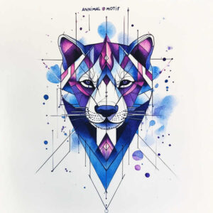 geometric-expression – tattoo design ideas free ai generated – miniature – for-calf – Gallery: geometric-inkby-ai
