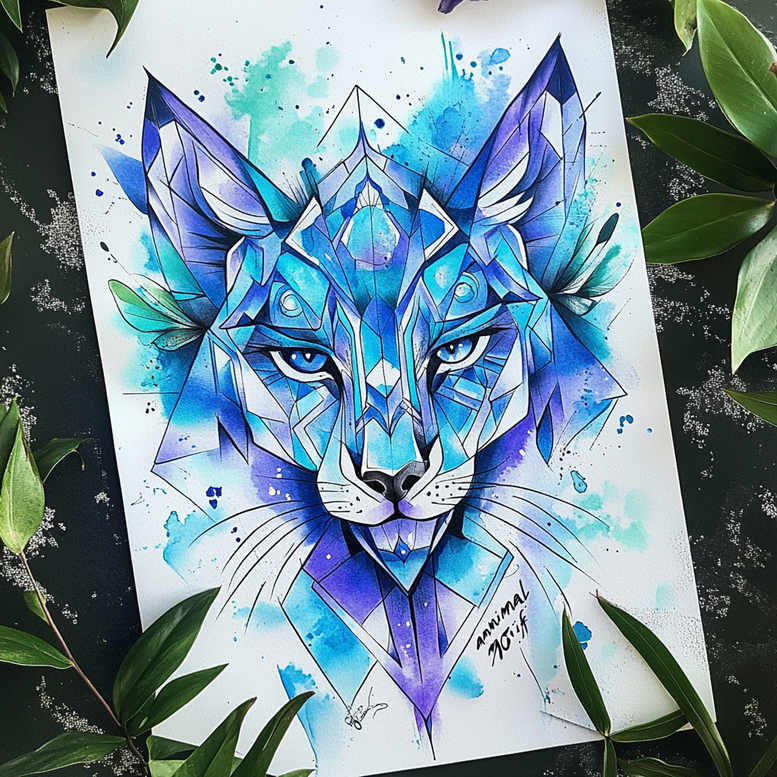 geometric-figure-tattoo – tattoo design ideas free ai generated – unembellished – for-behind-ear – Gallery: geometric-inkby-ai