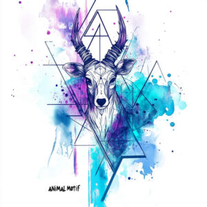 geometric-outline – tattoo design ideas free ai generated – soft-curve – for-upper-back – Gallery: geometric-inkby-ai