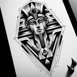 geometric-pattern-tattoo – tattoo design ideas free ai generated – single-dot – for-foot – Gallery: geometric-inkby-ai