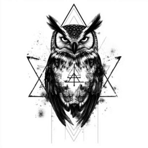 geometric-silhouette – tattoo design ideas free ai generated – single-dot – for-fingers – Gallery: geometric-inkby-ai