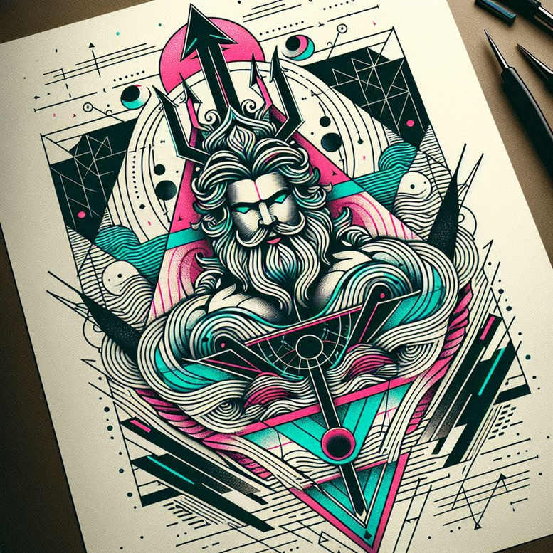 geometric-symbol-tattoo – tattoo design ideas free ai generated – soft-touch – for-ribs – Gallery: geometric-inkby-ai