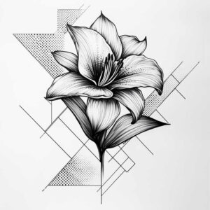 geometric-tattoo – tattoo design ideas free ai generated – discreet – for-nape – Gallery: geometric-inkby-ai