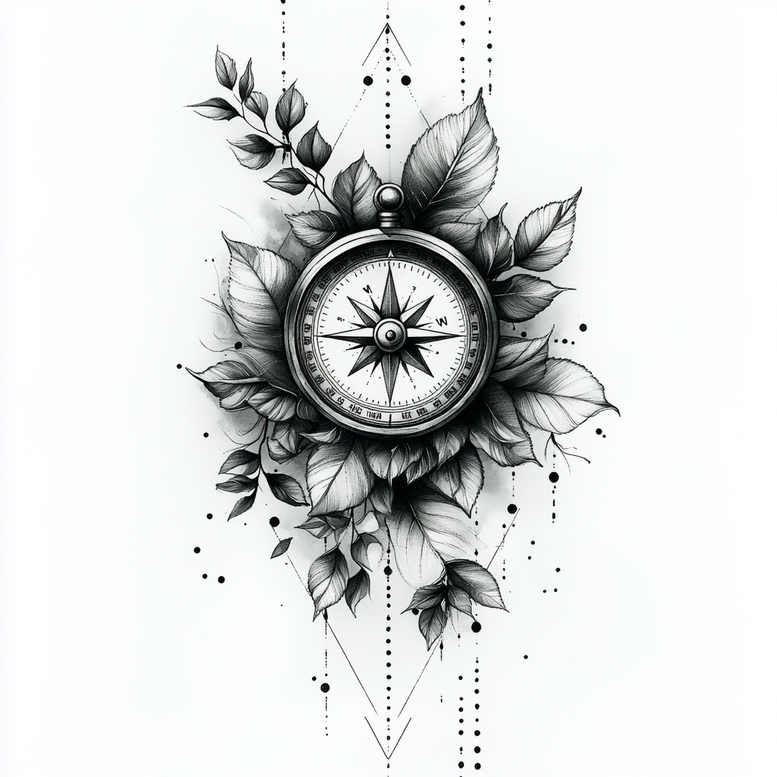 geometric-tattoo-style – tattoo design ideas free ai generated – open-space – for-ribs – Gallery: geometric-inkby-ai