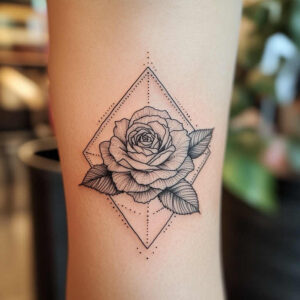 geometric-tattoo-style – tattoo design ideas free ai generated – whisper-line – for-collarbone – Gallery: geometric-inkby-ai