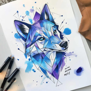 line-tattoo – tattoo design ideas free ai generated – micro-art – for-lower-leg – Gallery: geometric-inkby-ai